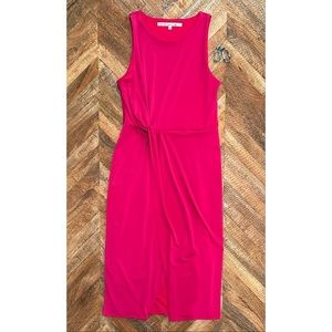 Rachel | Rachel Roy : Fuchsia Twist Front Sheath Dress